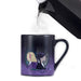 Image secrète visible sur le mug après versement d'une boisson chaude