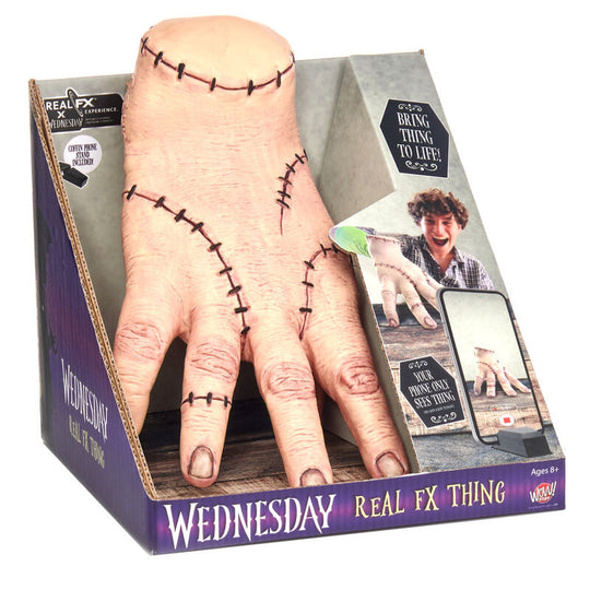 Packaging du kit Wednesday Real FX Thing avec branding WOW STUFF - WOW PODS