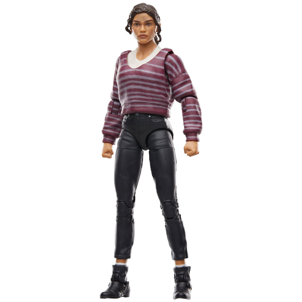 Photo montrant la flexibilité des articulations de la figurine MJ Marvel