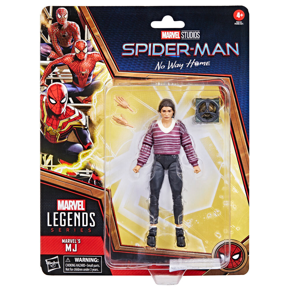 Vue latérale de la figurine MJ Marvel 15cm montrant les détails du costume