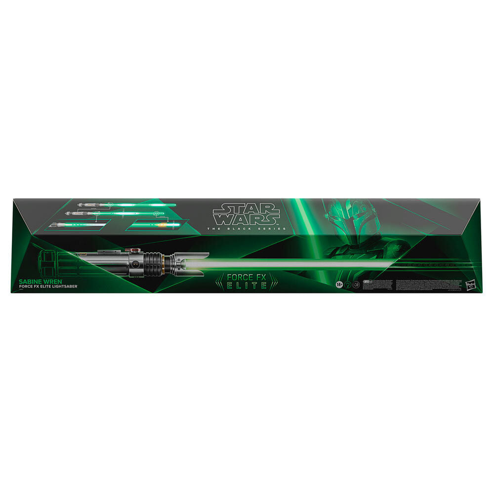 Détail des effets visuels de choc et parade sur la réplique du sabre laser