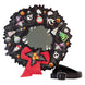 Sac bandoulière Loungefly Disney Nightmare Before Christmas en cuir vegan avec détails lumineux et applique en forme de couronne
