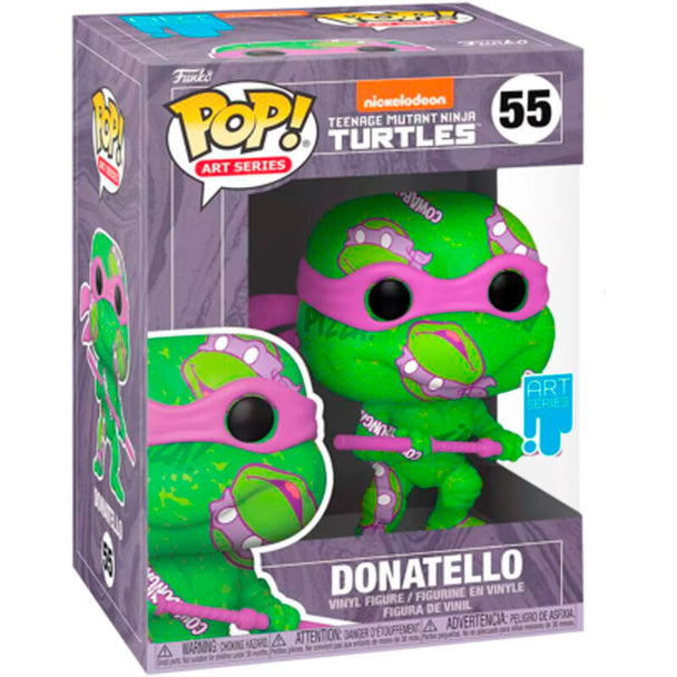 Figurine Funko POP Donatello des Tortues Ninja en vinyle de 9 cm avec détails artistiques exclusifs