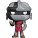Vue latérale de la figurine Funko POP Shredder avec éclairage mettant en valeur les détails