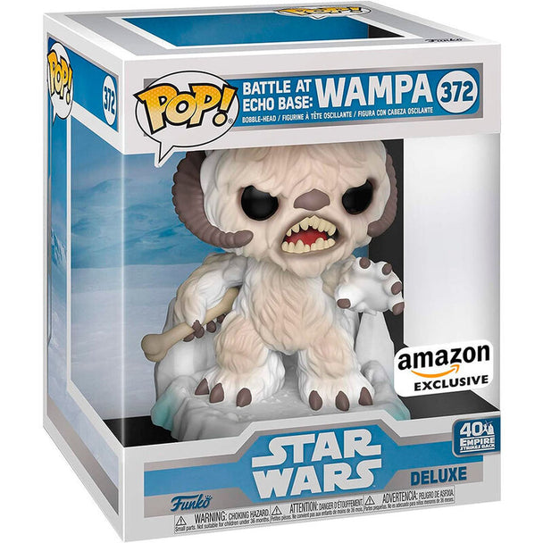 Figurine Funko POP Deluxe Wampa exclusive Star Wars en vinyle dans sa boîte cadeau avec fenêtre transparente