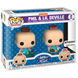Pack de deux figurines Funko POP Rugrats représentant Phil et Lil en vinyle dans leur boîte cadeau avec fenêtre transparente