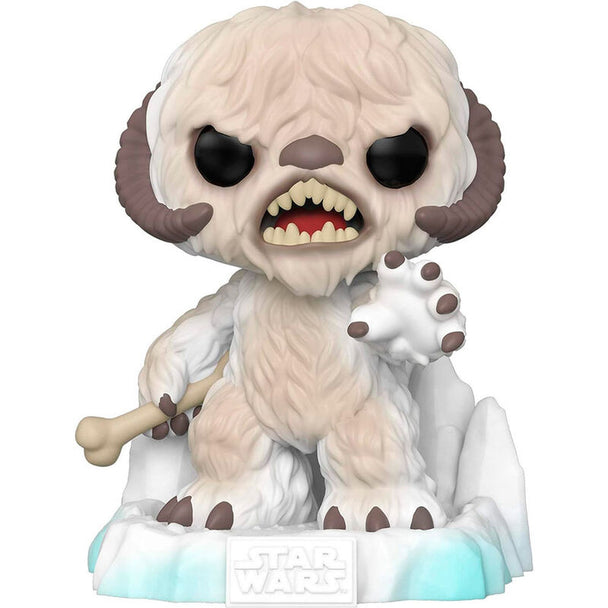 Vue rapprochée de la figurine Wampa Funko POP Deluxe exclusive Star Wars montrant les détails précis du personnage
