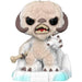 Vue rapprochée de la figurine Wampa Funko POP Deluxe exclusive Star Wars montrant les détails précis du personnage