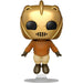 Vue rapprochée de la figurine The Rocketeer Funko POP exclusive avec détails précis et boîte transparente
