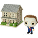 Vue de la maison Myers miniature incluse avec la figurine Funko POP Michael Myers Halloween