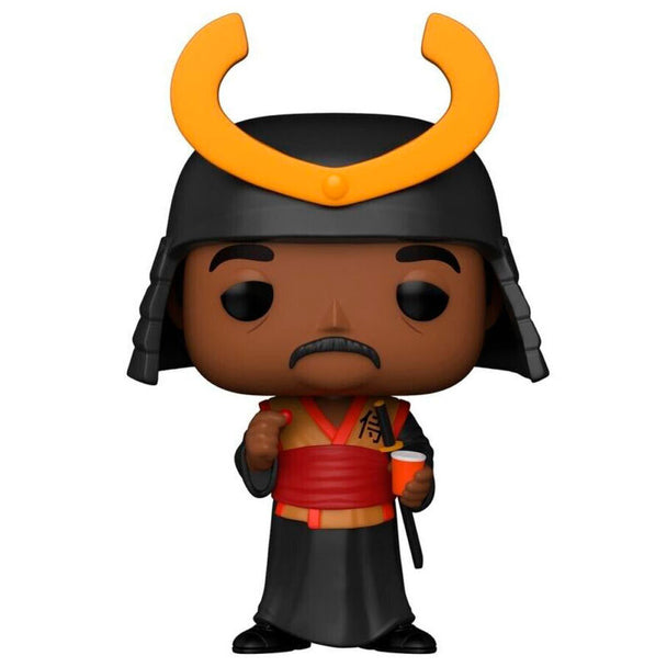 Vue rapprochée de la figurine Funko POP Stanley Hudson The Office, montrant les détails précis et la qualité du vinyle dans son emballage collector.