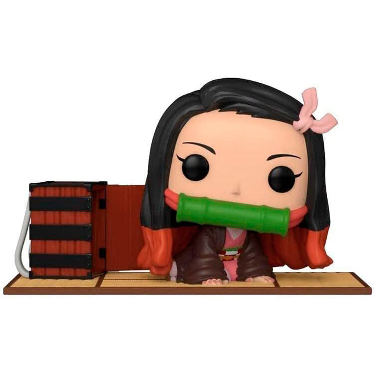 Figurine Funko POP Deluxe Nezuko Mini Demon Slayer en vinyle avec boîte cadeau à fenêtre, vue de face