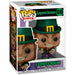 Vue rapprochée de la figurine Funko POP Leprechaun en vinyle, montrant les détails et les couleurs vives.