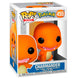 Figurine Funko POP Salamèche de 9 cm en vinyle avec détails colorés, présentée dans sa boîte cadeau transparente.