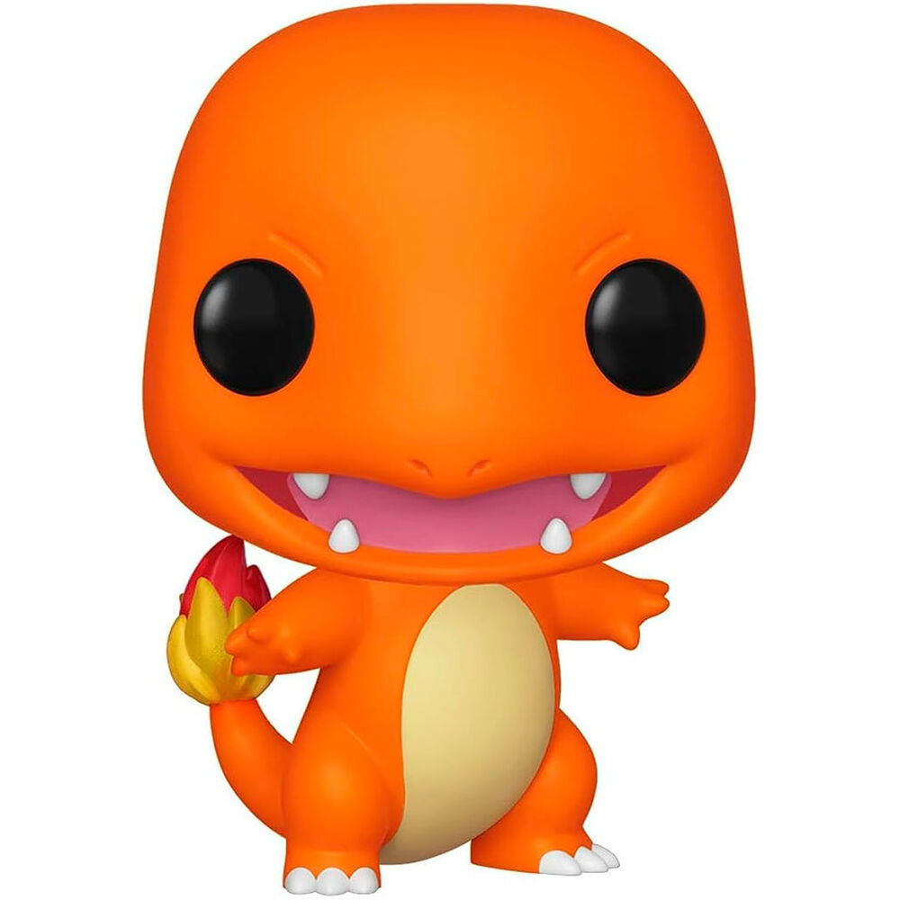 Boîte cadeau Funko POP avec fenêtre montrant la figurine Pokémon Salamèche, idéale pour collectionneurs et fans.