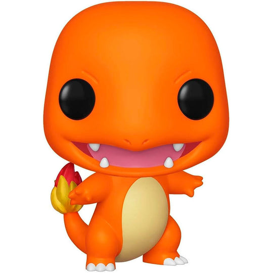 Boîte cadeau Funko POP avec fenêtre montrant la figurine Pokémon Salamèche, idéale pour collectionneurs et fans.