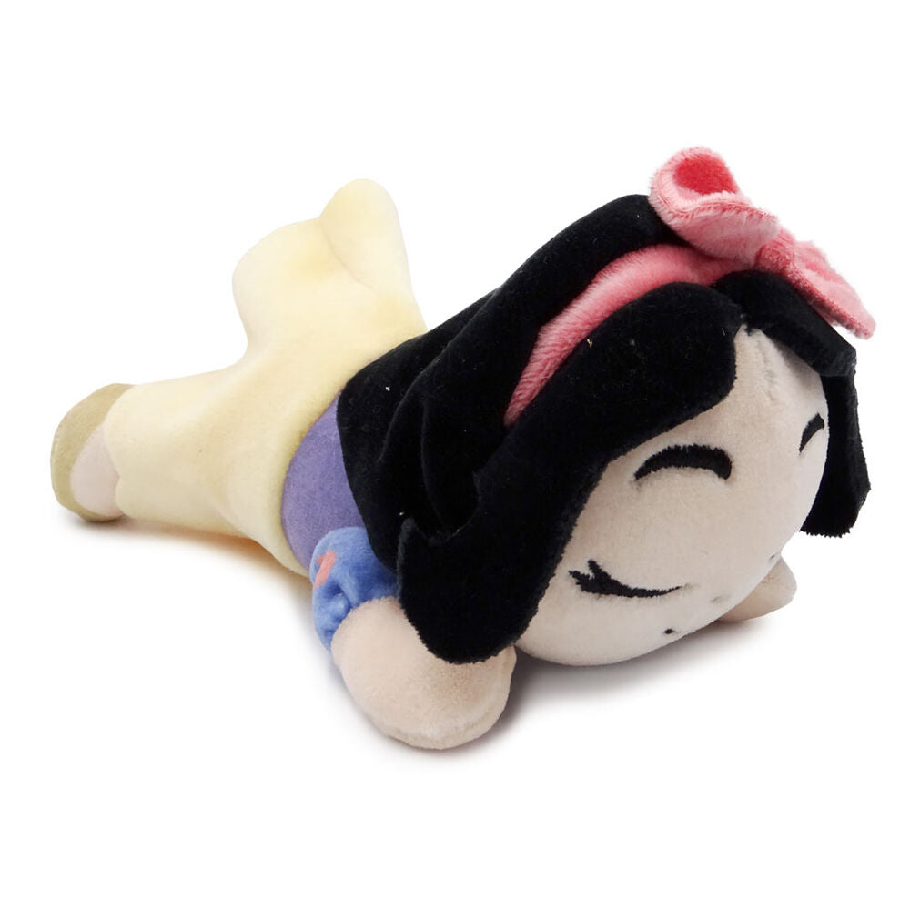 Vue de côté d'une peluche Disney Snuglets surprise avec son clip visible