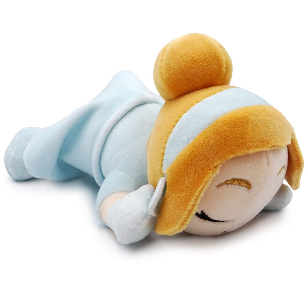 Peluche Disney Snuglets Daisy Duck 15 cm avec clip sac, présentation complète