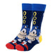 Présentation des motifs variés sur les chaussettes Sonic the Hedgehog, style et confort assurés