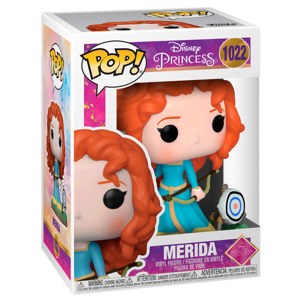 Figurine Funko POP Merida Disney Princess de 9 cm dans sa boîte vitrine transparente