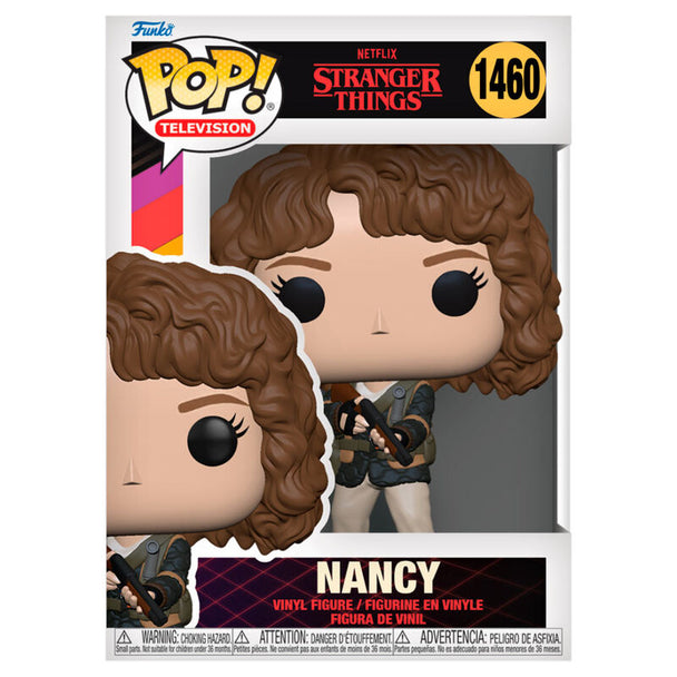 Figurine Funko POP Nancy de Stranger Things en vinyle, hauteur 9 cm dans sa boîte vitrine collector