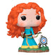 Vue rapprochée de la figurine Funko POP Merida avec détails colorés et expression déterminée