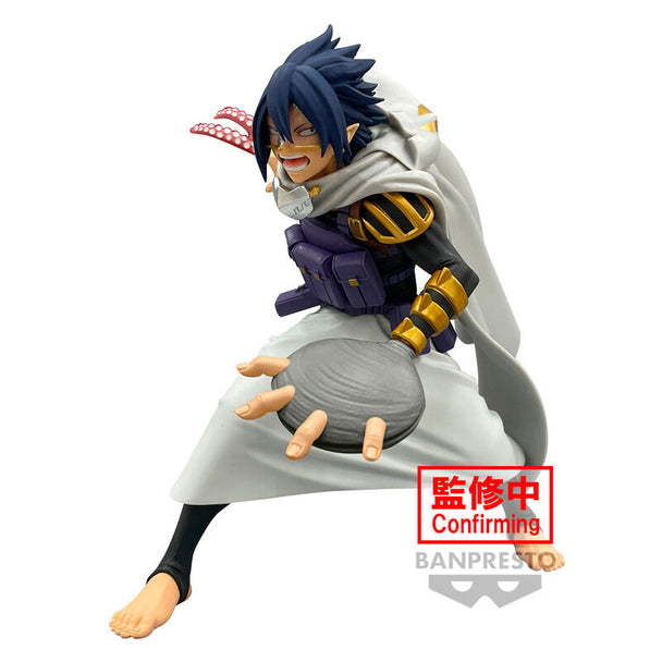 Figurine Tamaki Amajiki Suneater 14cm de My Hero Academia par BANPRESTO, vue de face avec détails précis et couleurs vives.