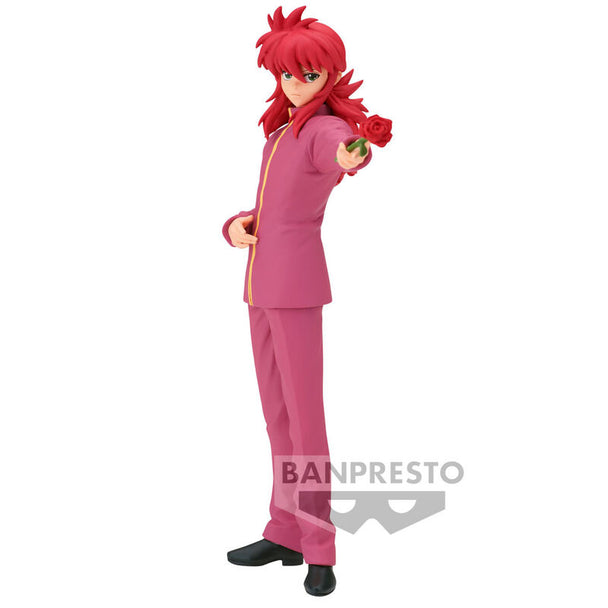 Figurine Kurama Yu Yu Hakusho DXF de 17 cm vue de face avec détails précis et couleurs vives