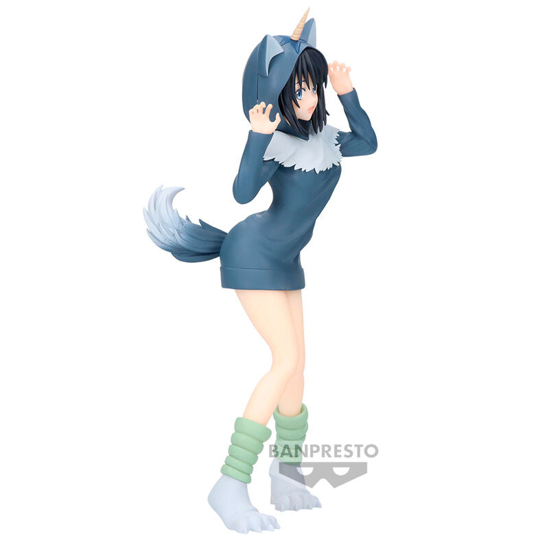 Zoom sur le visage expressif de la figurine Shizu Ranga de l'anime That Time I Got Reincarnated as a Slime