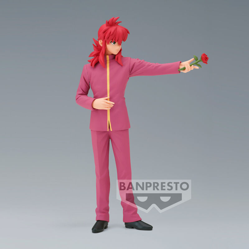 Profil latéral de la figurine Kurama BANPRESTO montrant la posture dynamique et les vêtements détaillés