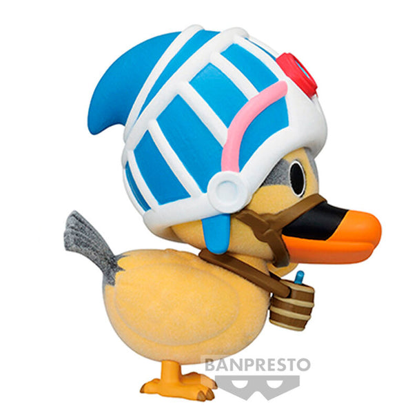 Profil latéral de la figurine Fluffy Puffy Karo montrant la finesse des traits sculptés