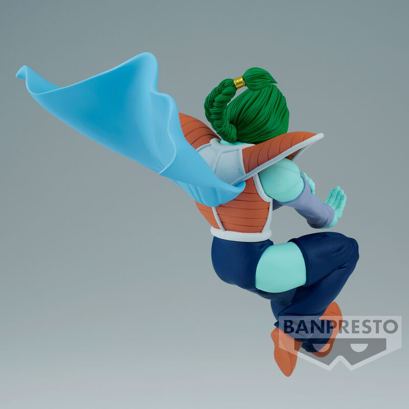 Zoom sur le visage expressif de Zarbon dans la figurine Match Makers, illustrant son caractère iconique