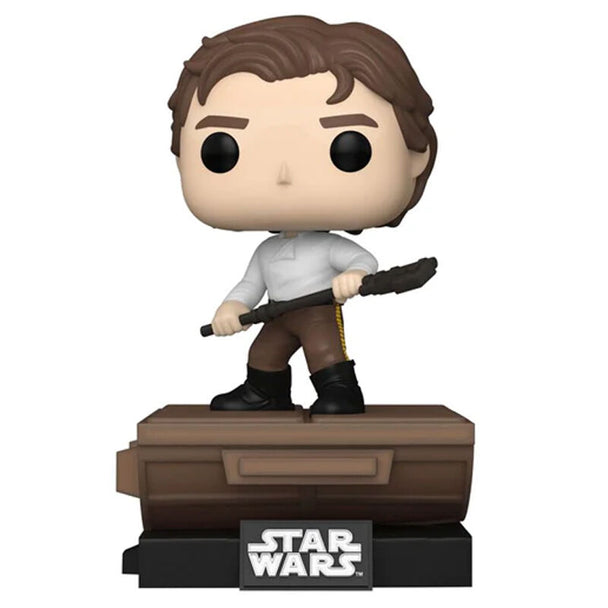 Figurine POP Deluxe Han Solo sur Jabba Skiff édition exclusive FUNKO avec détails précis