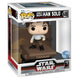 Vue latérale de la figurine POP Deluxe Star Wars Han Solo sur le Jabba Skiff exclusive FUNKO