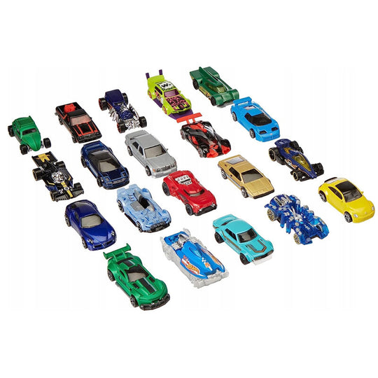 Vue rapprochée d'une voiture Hot Wheels rouge à l'échelle 1:64, modèle assorti MATTEL