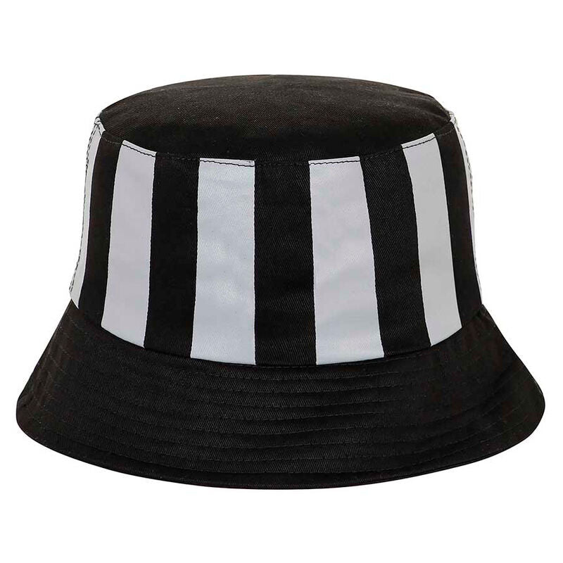 Vue latérale du chapeau seau enfant Wednesday, couleur et texture détaillées