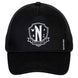 Casquette Wednesday pour enfant taille 8 ans vue de face avec logo KARACTERMANIA