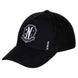 Détail du tissu en coton et polyester de la casquette enfant Wednesday KARACTERMANIA