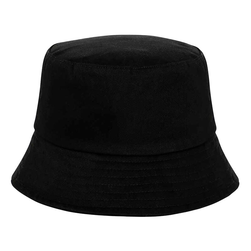 Trois angles différents du chapeau bob Wednesday KARACTERMANIA taille enfant 55cm, montrant la qualité du tissu