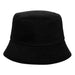 Trois angles différents du chapeau bob Wednesday KARACTERMANIA taille enfant 55cm, montrant la qualité du tissu