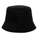 Trois angles différents du chapeau bob Wednesday KARACTERMANIA taille enfant 55cm, montrant la qualité du tissu