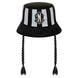 Vue de face du chapeau bob tressé Wednesday pour enfant taille 8 ans 55 cm, design original et confortable