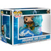 Figurine POP Ride Deluxe Aquaman sur sa monture, tirée du film Aquaman and the Lost Kingdom, vue de face avec détails colorés