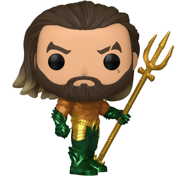 Figurine Funko POP Aquaman 9 cm inspirée du film Aquaman and the Lost Kingdom, vue de face avec détails colorés
