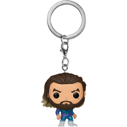 Porte-clés Funko Pocket POP représentant Aquaman du film Aquaman and the Lost Kingdom avec détails colorés