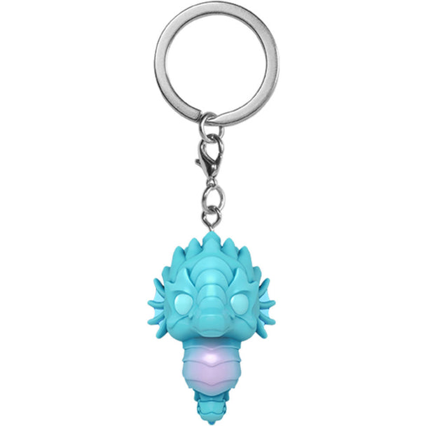 Porte-clés Funko Pocket POP Aquaman Storm avec détails colorés et design DC Comics sur fond blanc