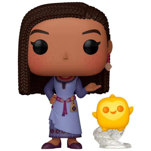 Emballage de la figurine Funko POP Disney Wish Asha avec Étoile, boîte vitrine transparente pour collection