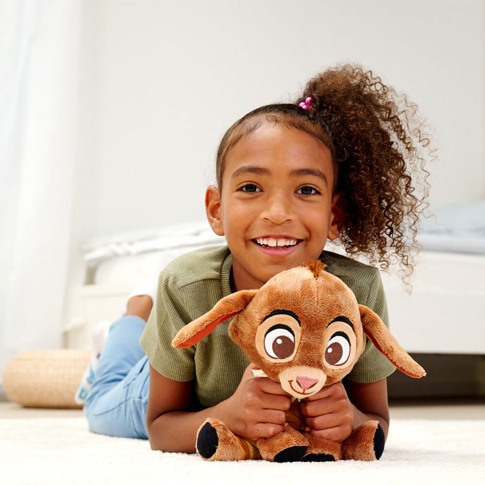 Peluche Valentino Disney Wish posée sur un fond clair pour mise en valeur
