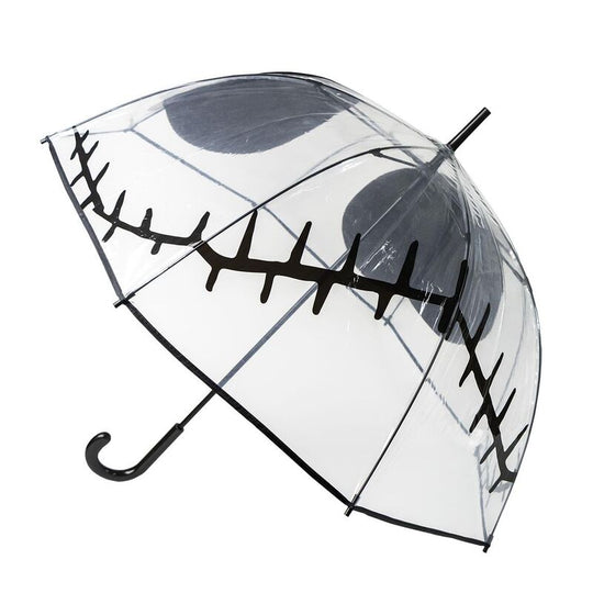 Présentation du parapluie Nightmare Before Christmas utilisé sous la pluie en extérieur
