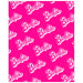 Détail du tissu doux et motif Barbie Coral du plaid MATTEL